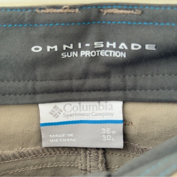 Mens Columbia Omni Shade Pants - Picture 7 of 15